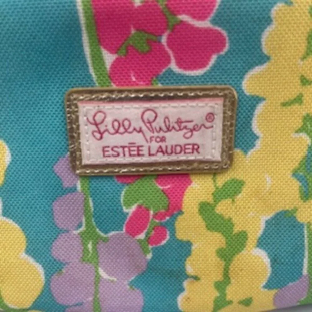 Lilly Pulitzer For Estee Lauder Makeup‎ Bag Travel Floral Zip Top